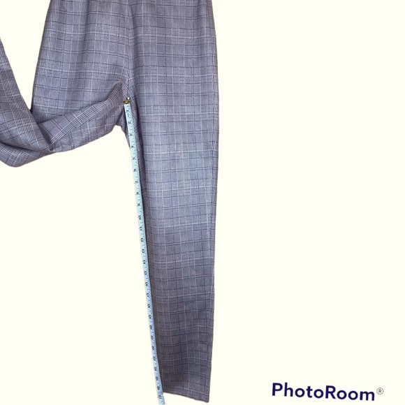 Zara Basic high Rise Brown Plaid  Leggings Size S - Picture 6 of 7